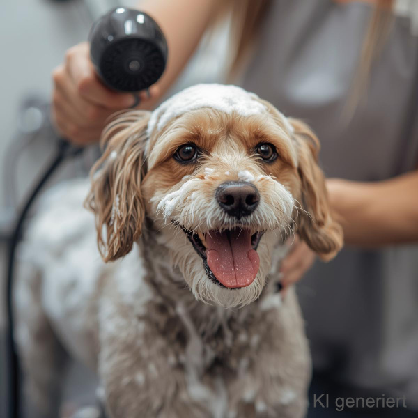 Hunde shampoonieren und Föhnen - Hundefriseur Waiblingen