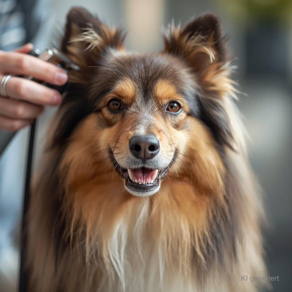 Bolonka beim Fell schneiden